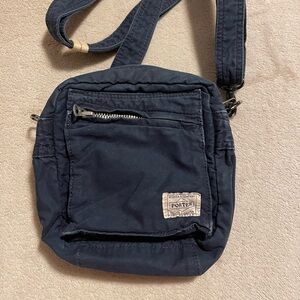 PORTER / Yoshida & Co - Vintage Navy Vertical Shoulder Bag